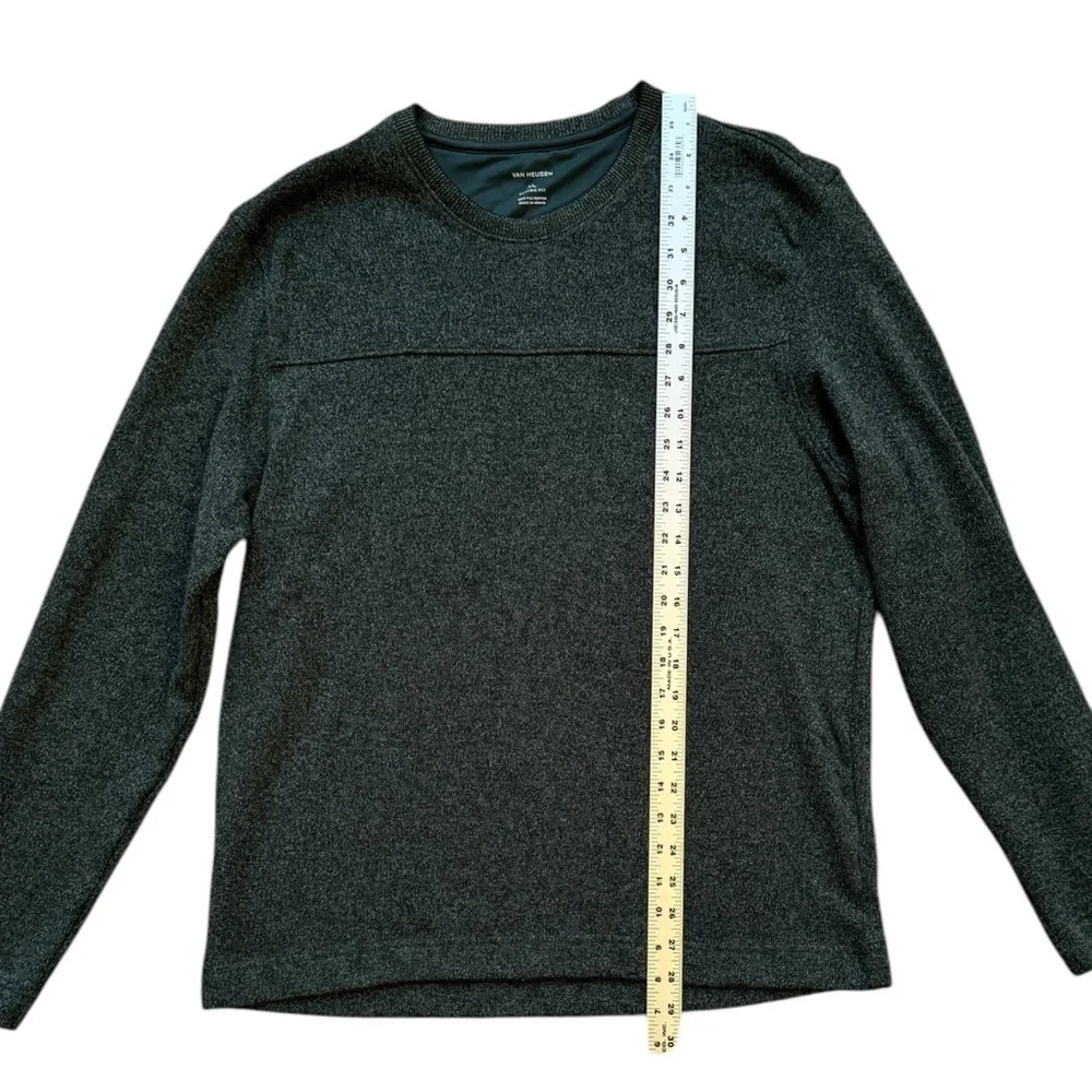 VAN HEUSEN CLASSIC FIT CREW‎ NECK GREEN SWEATSHIRT | MEN’S SIZE XL